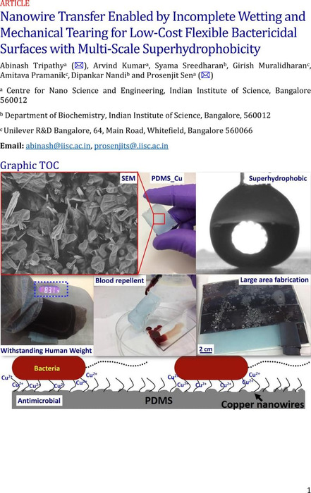 Nanowire Transfer Enabled By Incomplete Wetting And Mechanical Tearing ...