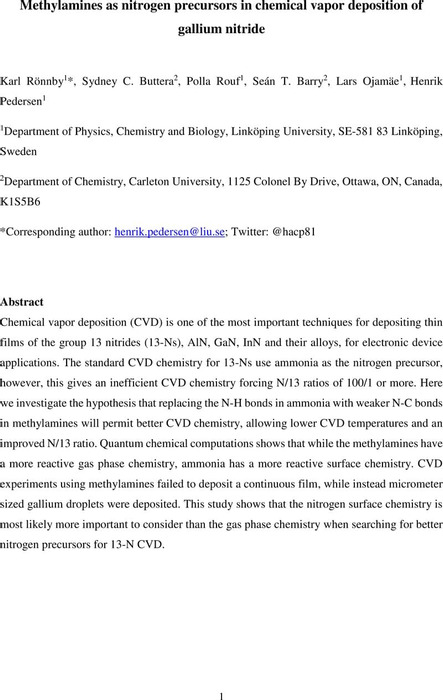 Thumbnail image of manuscript methylamines in GaN CVD-rev2.pdf