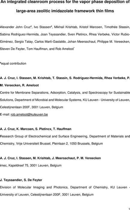 Thumbnail image of Cruz, Stassen, Ameloot, et al. - CVD large area ZIF-8.pdf