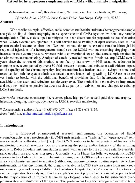 Thumbnail image of Method for heterogeneous sample analysis on LCMS without sample manipulation .pdf