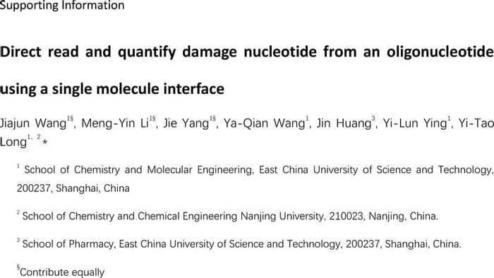 Thumbnail image of SI--Direct read and quantify damage nucleotide from an oligonucleotide using a single molecule interface.pdf