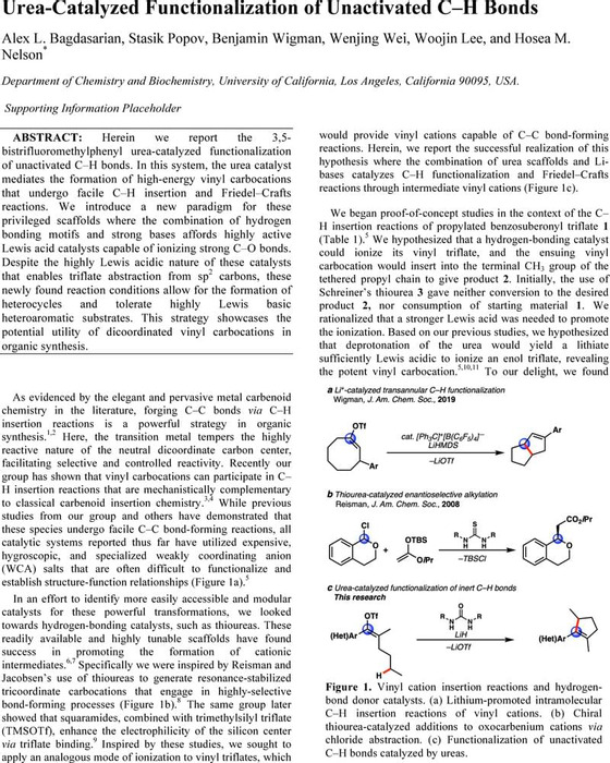 Thumbnail image of Urea-Catalyzed Functionalization of Unactivated C–H Bonds.pdf
