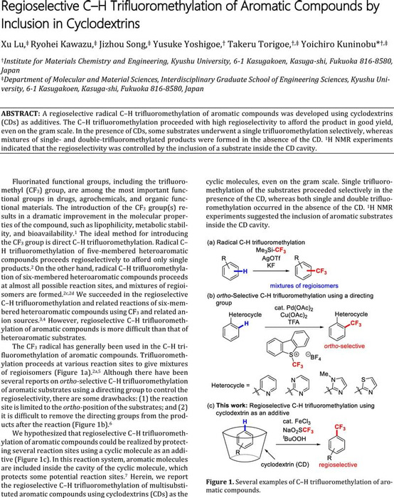 Thumbnail image of Kuninobu-Regioselective-C-H-CF3.pdf