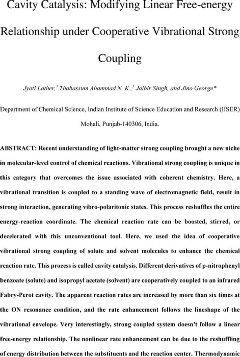 Thumbnail image of Cavity catalysis under VSC.pdf
