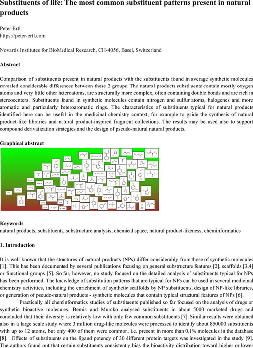 Thumbnail image of Ertl - Substituents of life - ChemRxiv.pdf