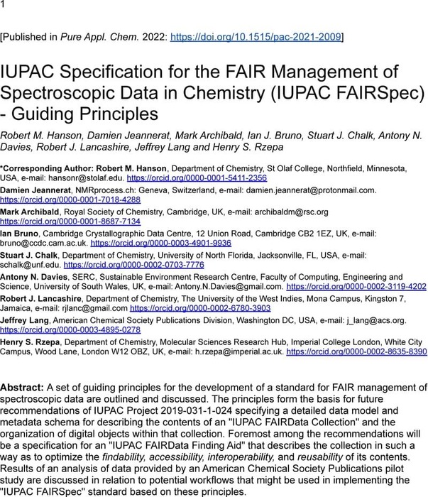 Thumbnail image of PAC - FAIRSpec Guiding Principles preprint 2022-04-26.pdf
