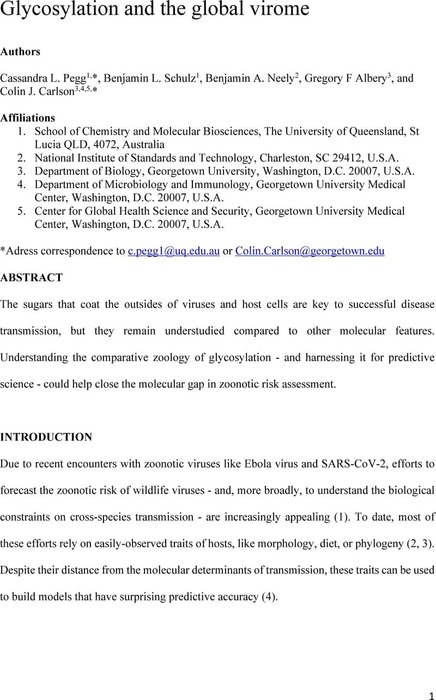 Thumbnail image of Glycosylation and the global virome-v2.pdf