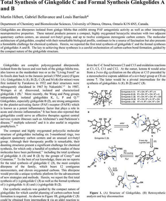 Thumbnail image of JACS Ginkgolide synthesis final.pdf