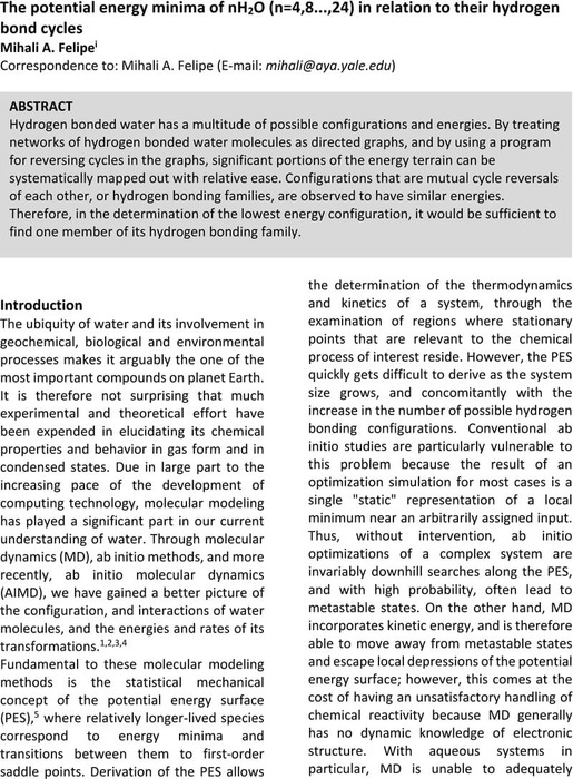 What is the energy of a hydrogen bond?