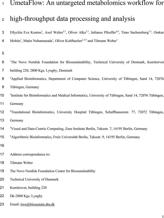 workflow4metabolomics (@workflow4metabo) / X