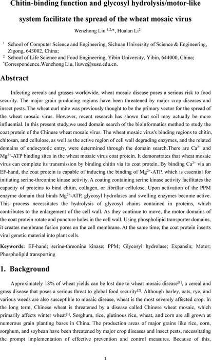 Chitin-binding function and glycosyl hydrolysis/motor-like system ...