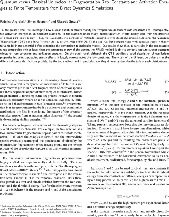 Quantum Versus Classical Unimolecular Fragmentation Rate Constants And