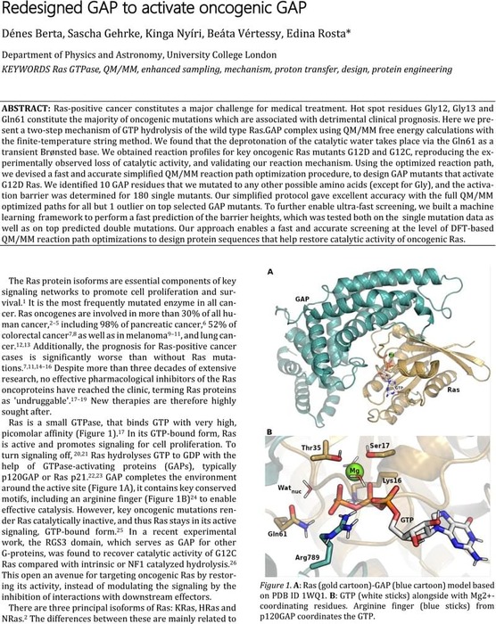 Redesigned GAP To Activate Oncogenic GAP | Biological And Medicinal ...