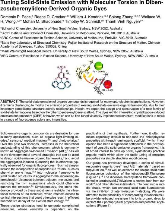 Tuning Solid-State Emission with Molecular Torsion in ...