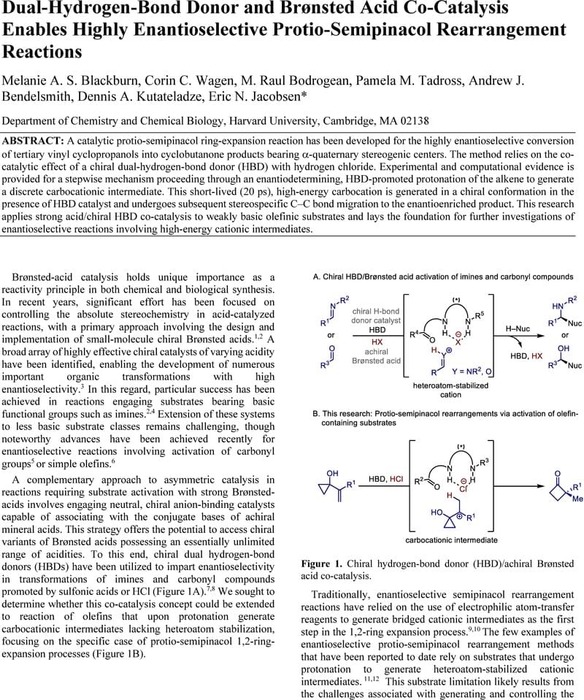 Dual Hydrogen Bond Donor And Brønsted Acid Co Catalysis Enables Highly Enantioselective Protio 