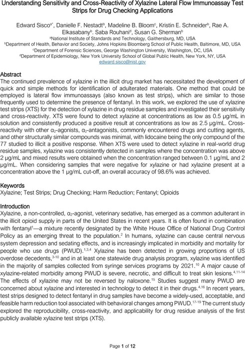 xylazine toxicity literature review and report of two cases