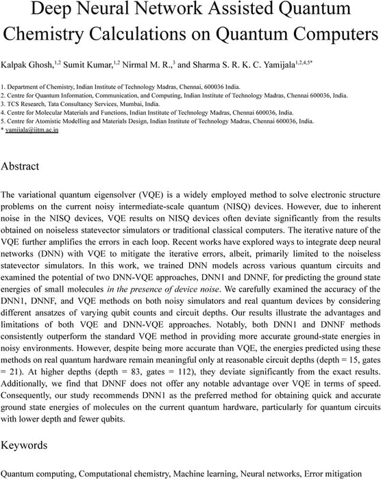 Deep Neural Network Assisted Quantum Chemistry Calculations on 