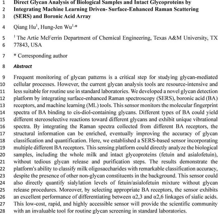 Direct Glycan Analysis of Biological Samples and Intact Glycoproteins ...