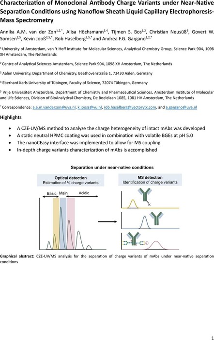 Characterization Of Monoclonal Antibody Charge Variants Under Near Native Separation Conditions 1021