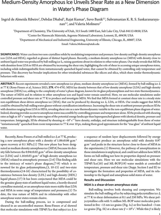 Medium-Density Amorphous Ice Unveils Shear Rate as a New Dimension in ...