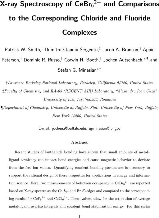 X-ray Spectroscopy of CeBr6(2-) and Comparisons to the